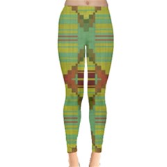 Tribal Shapes Leggings  by LalyLauraFLM