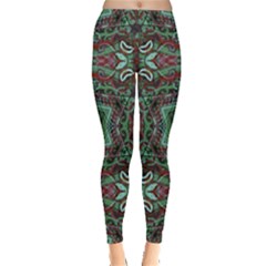 Tribal Ornament Pattern  Leggings  by dflcprintsclothing