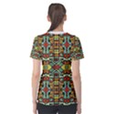 Colorful Tribal Geometric Pattern Women s Cotton Tee View2