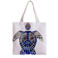 Peace Turtle Grocery Tote Bag by oddzodd