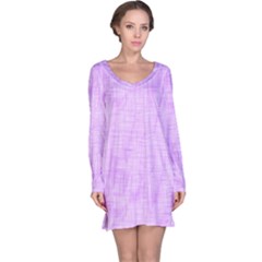 Hidden Pain In Purple Long Sleeve Nightdress by FunWithFibro
