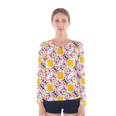 Dots And Rhombus Women Long Sleeve T-shirt