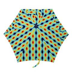 Yellow Chains Pattern Mini Folding Umbrella