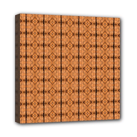 Faux Animal Print Pattern Mini Canvas 8  X 8  (framed) by GardenOfOphir