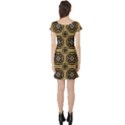 Faux Animal Print Pattern Short Sleeve Skater Dress View2