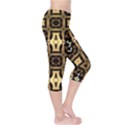 Faux Animal Print Pattern Capri Leggings  View4