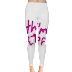 I Am The Party Typographic Design Quote Leggings  by dflcprints