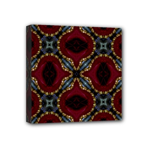 Cute Pretty Elegant Pattern Mini Canvas 4  X 4  (framed) by GardenOfOphir