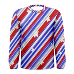 Usa Pattern Print Long Sleeve T-shirt (men) by dflcprintsclothing