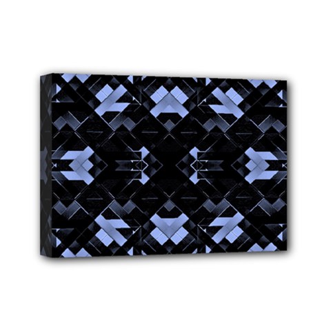 Futuristic Geometric Design Mini Canvas 7  X 5  (framed) by dflcprints