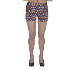 Floral Pattern Skinny Shorts by LalyLauraFLM