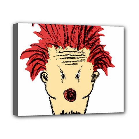 Evil Clown Hand Draw Illustration Canvas 10  X 8  (framed) by dflcprints