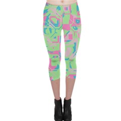 Pastel Chaos Capri Leggings  by LalyLauraFLM