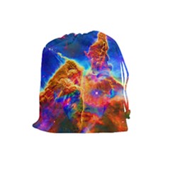 Cosmic Mind Drawstring Pouch (large) by icarusismartdesigns