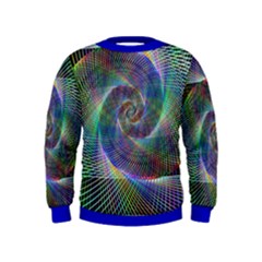 Psychedelic Spiral Kids Sweatshirts by StuffOrSomething