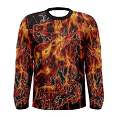 On Fire Print Long Sleeve T-shirt (men) by dflcprintsclothing