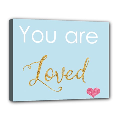 You Are Loved Canvas 14  X 11  (stretched)