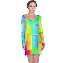 Colorful Gradient Shapes Nightdress by LalyLauraFLM