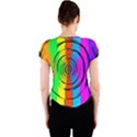 Rainbow Test Pattern Crew Neck Crop Top View2