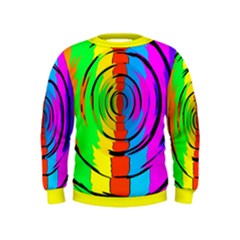 Rainbow Test Pattern Kids Sweatshirts by StuffOrSomething