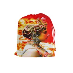 Mata Hari Drawstring Pouch (large) by icarusismartdesigns