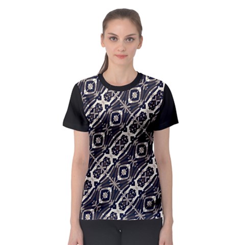 Retro Decorative Pattern Women s Sport Mesh Tee by dflcprintsclothing