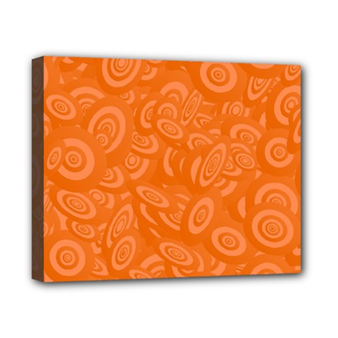 Orange Abstract 45s Canvas 10  X 8  (framed) by StuffOrSomething