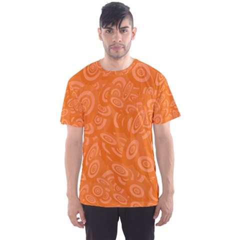 Orange Abstract 45s Men s Sport Mesh Tee by StuffOrSomething