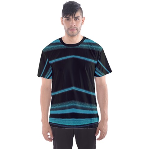 Dark Abstract Print Men s Sport Mesh Tee by dflcprintsclothing