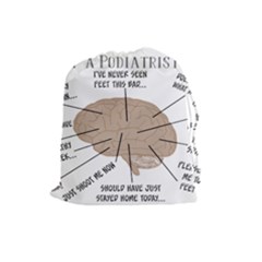 Atlas Of A Podiatrist s Brain Drawstring Pouch (large) by GailGabel