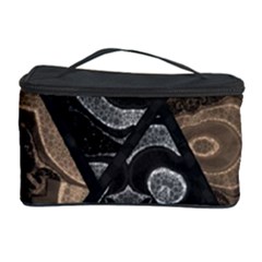 Crazy Beautiful Black Brown Abstract  Cosmetic Storage Case by OCDesignss