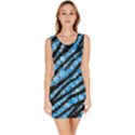 Bright Blue Tiger Bling Pattern  Bodycon Dress View1