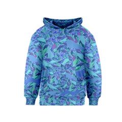 Blue Confetti Storm Kid s Pullover Hoodie by KirstenStar