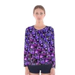  Blue Purple Glass Women s Long Sleeve T-shirt