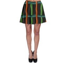 Orange Green Wiresskater Skirt by LalyLauraFLM