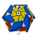 Colorful distorted shapes Umbrella View1