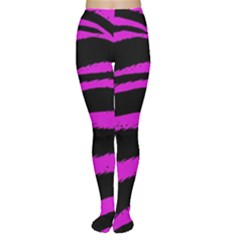 Pink Zebra Tights by ArtistRoseanneJones