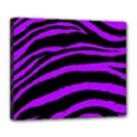 Purple Zebra Deluxe Canvas 24  x 20  (Framed) View1