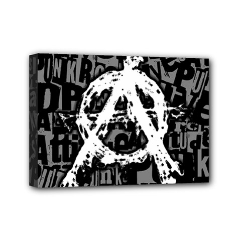 Anarchy Mini Canvas 7  X 5  (framed) by ArtistRoseanneJones