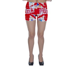 Punk Union Jack Skinny Shorts by ArtistRoseanneJones