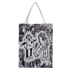 Robot Love Classic Tote Bag by ArtistRoseanneJones