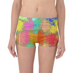Colorful Paint Spots Boyleg Bikini Bottoms by LalyLauraFLM