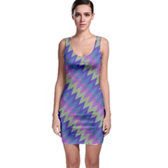 Diagonal chevron pattern Bodycon Dress