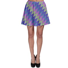 Diagonal chevron patternSkater Skirt