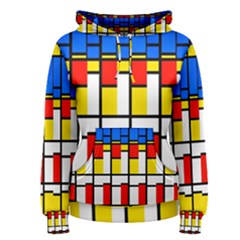 Colorful Rectangles Pattern Pullover Hoodie by LalyLauraFLM