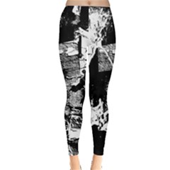 Grunge Skull Leggings  by ArtistRoseanneJones