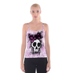 Sketched Skull Princess Spaghetti Strap Top