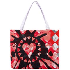 Love Heart Splatter Tiny Tote Bag by ArtistRoseanneJones