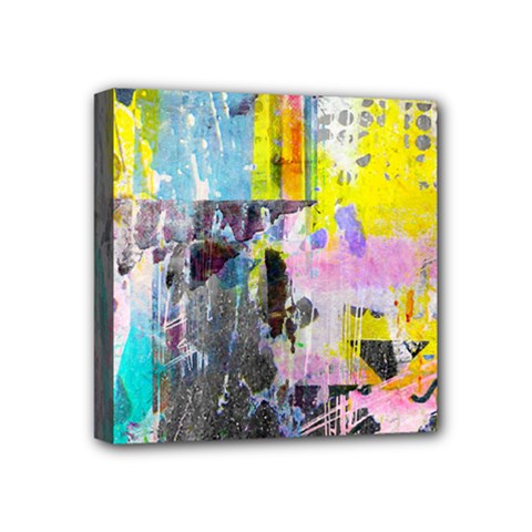 Graffiti Pop Mini Canvas 4  X 4  (framed) by ArtistRoseanneJones