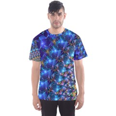 Blue Sunrise Fractal Men s Sport Mesh Tee